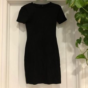 black t shirt dress